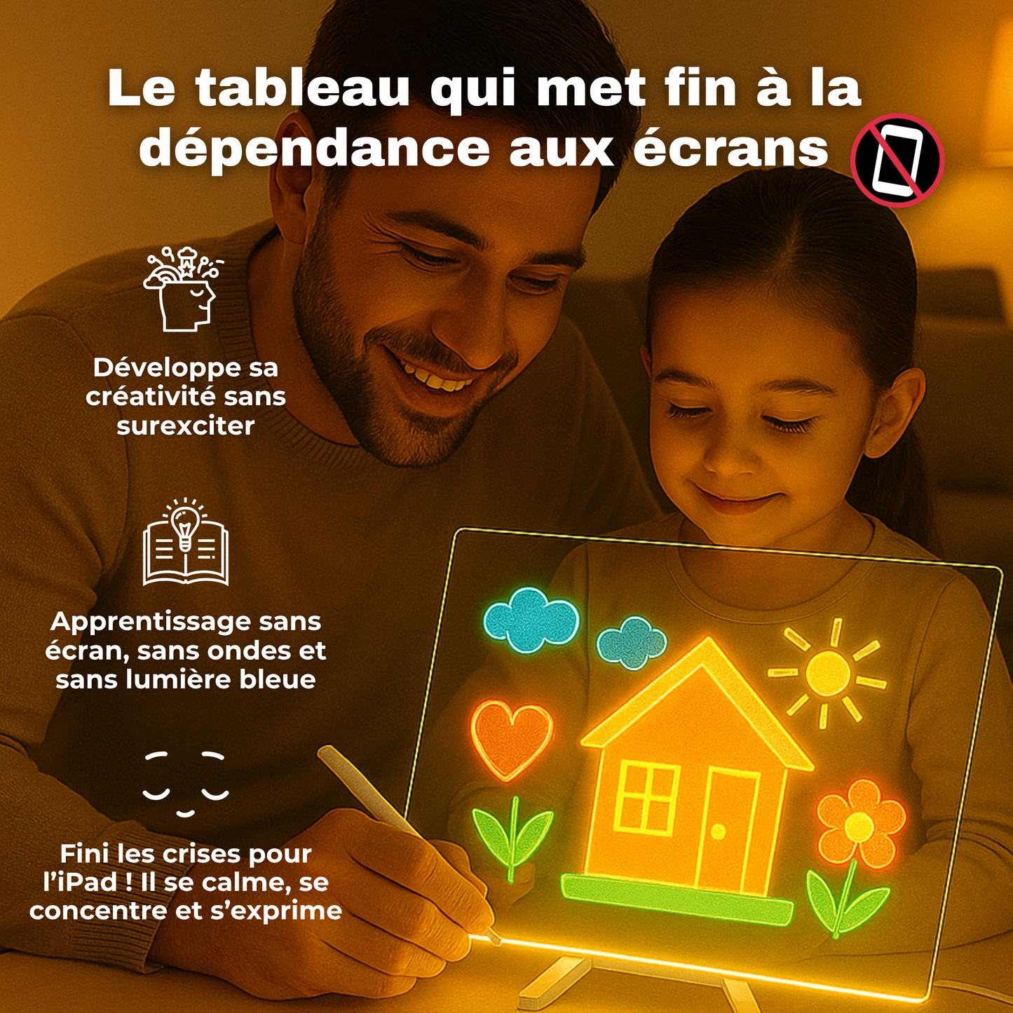 Le tableau magique qui remplace les écrans !